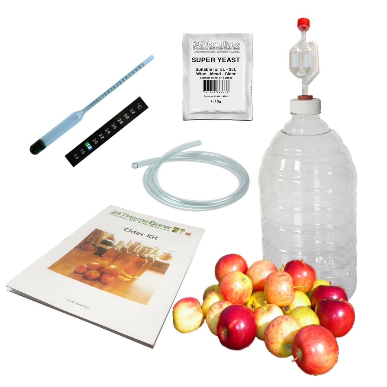 Cider Making Kit Full Starter 5L PET Demijohn Plus Mead & Ginger Beer