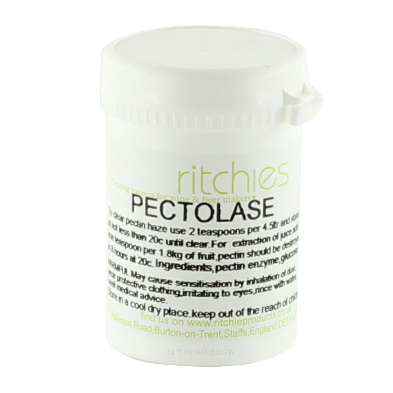 Ritchies Pectolase Powder 90g pectin destroying enzyme