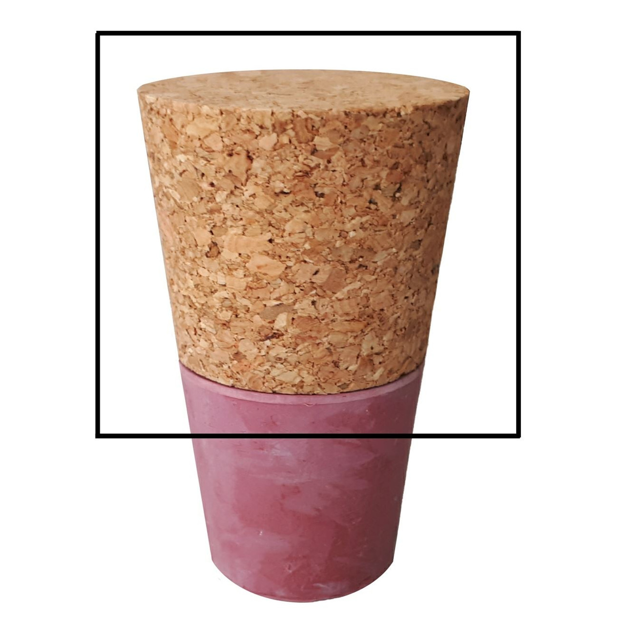 Cork Bung for Glass Carboys Solid NOT Drilled Un-Bored - Bottle Stopper 38x32mm