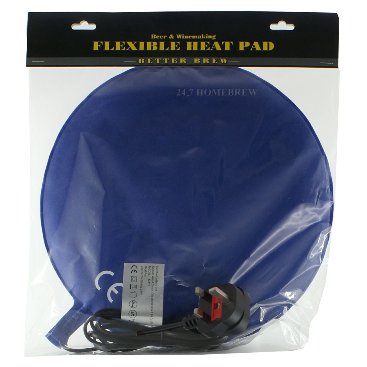 Heat Pad Flexible Heat Mat for Buckets Barrels Keg Demijohns Wine Beer UK