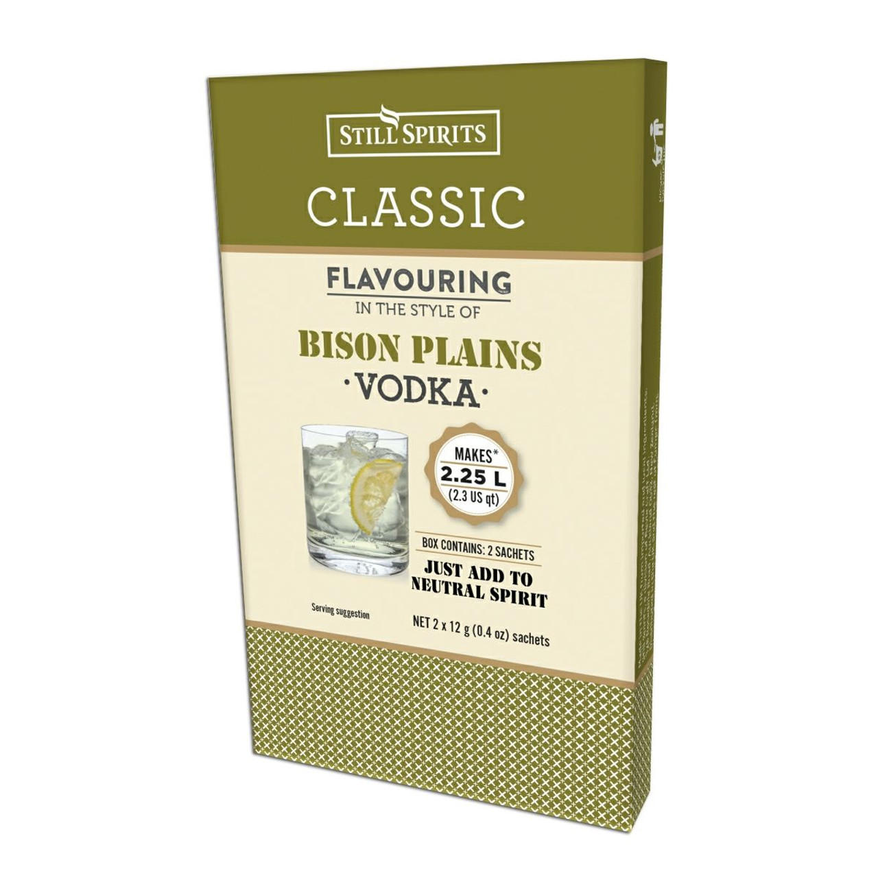 Still Spirits Classic Bison Plains Vodka Premium Essence Flavours 2.25L