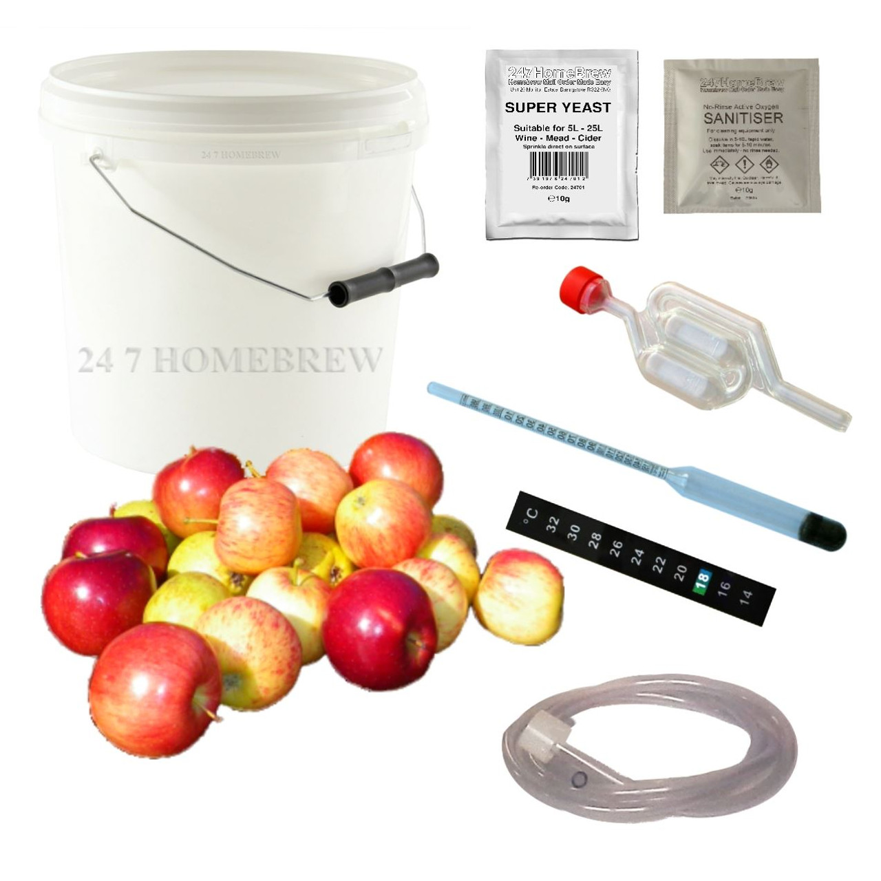 Cider Making Kit Full Homebrew Starter - 5L/1 Gallon/10 Pints Beer Wine Mead