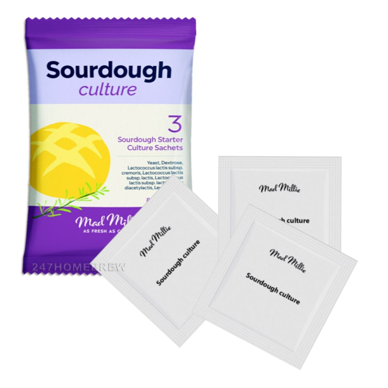 Mad Millie Sourdough Culture 3x sachet pack