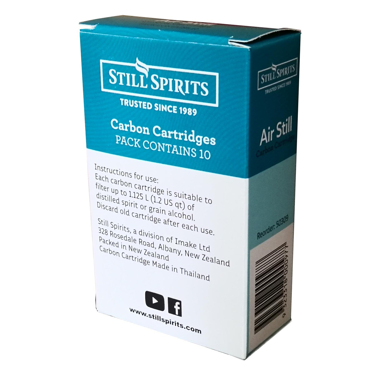 Still Spirits Air Still Carbon Cartridge Filter pack of 10