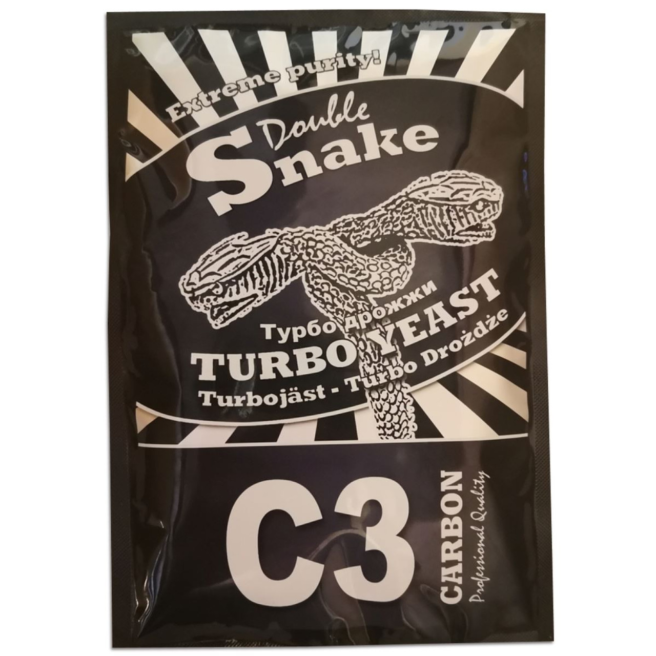 Double Snake C3 Carbon Turbo Yeast 17%ABV with Activated Carbon