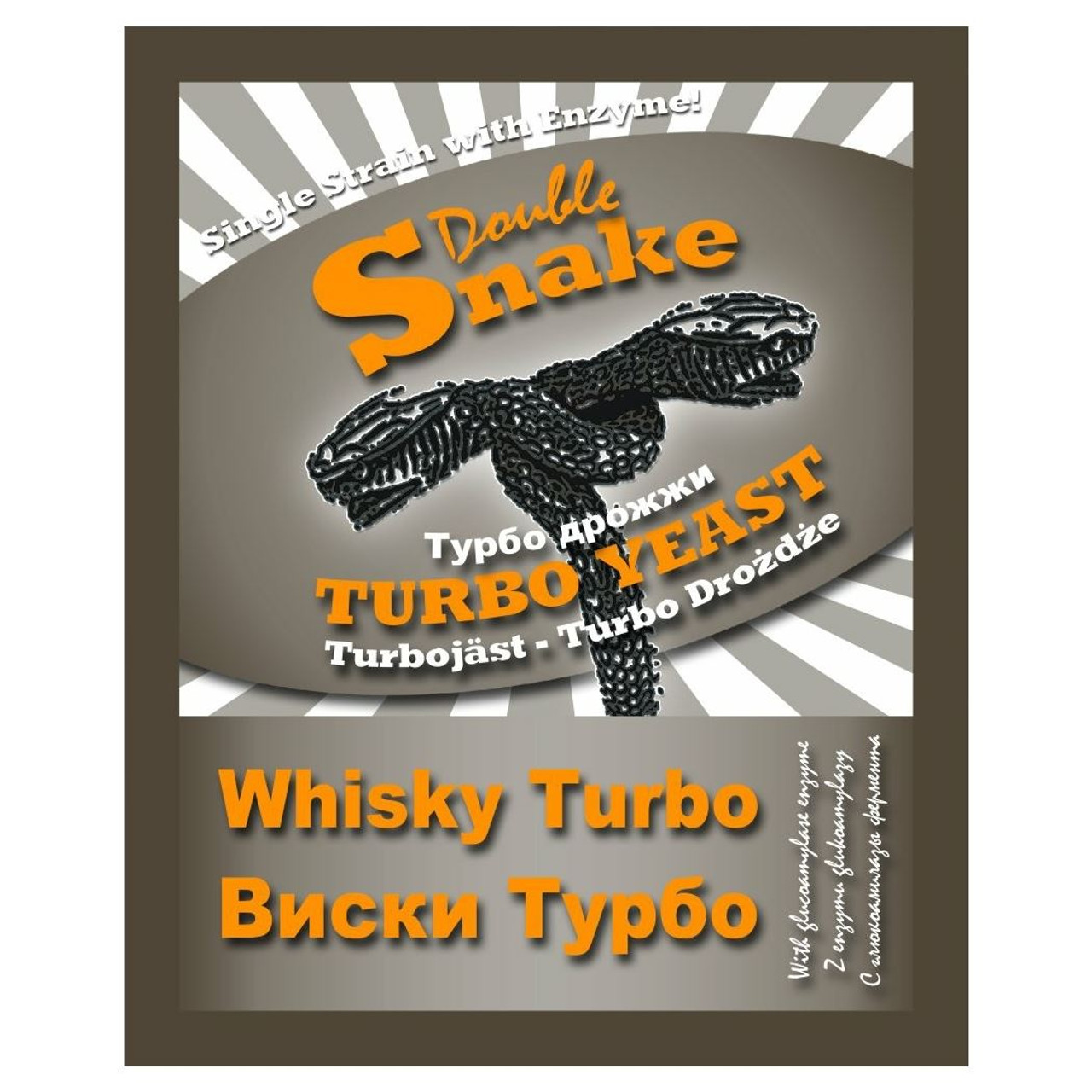 Double Snake Whisky Turbo Yeast with Enzyme 70g 25L