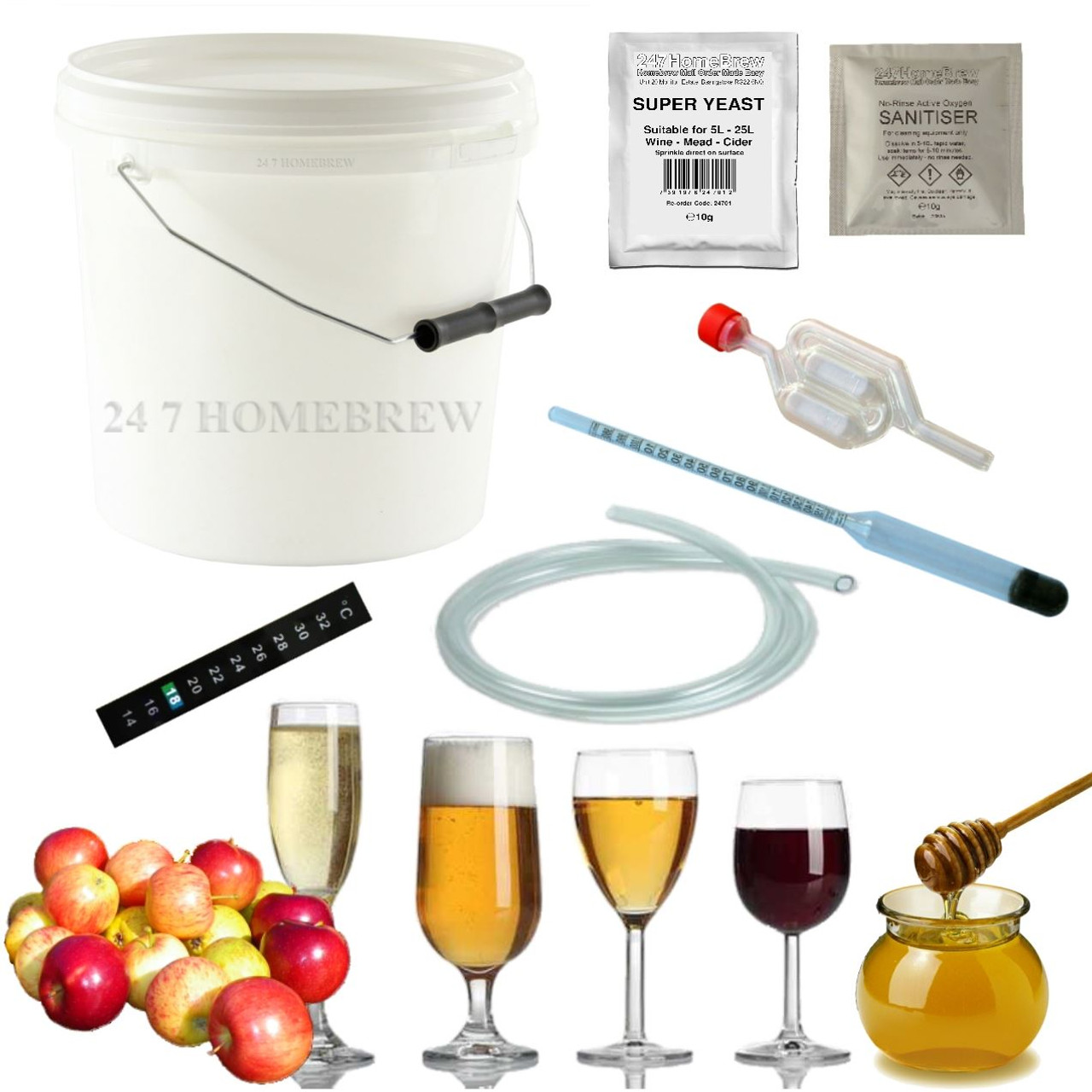 1 Gallon Home Brewing Homebrew Recipe Kit, Copperhead Irish Red Ale, 6.2% b Cider Making Kit - Full Starter - 5L⁄1 Gallon⁄10 Pints Home brew
