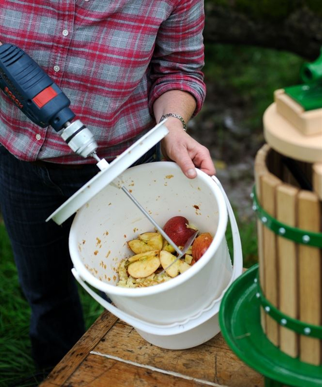 Pulpmaster with Bucket - Cider Press Apple Fruit and Veg Chopper Shredder Pulper