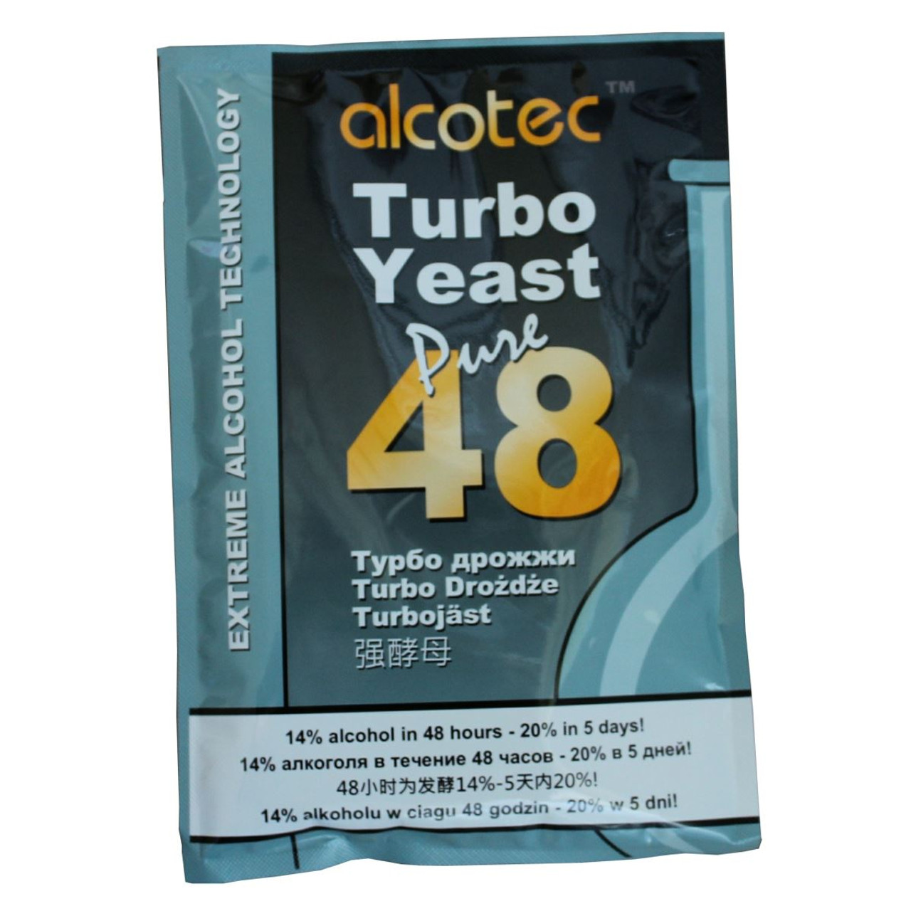 40x Packets Alcotec 48 Pure Turbo Yeast High Alcohol 20 Homebrew Vodka