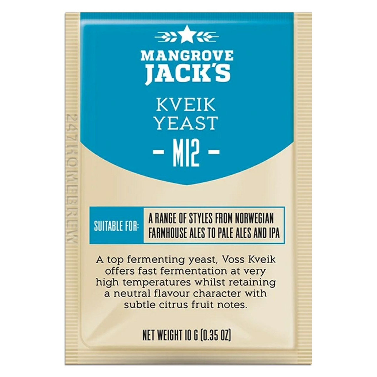 Mangrove Jacks M12 Kveik Craft Series Yeast (10g) Beer Yeast