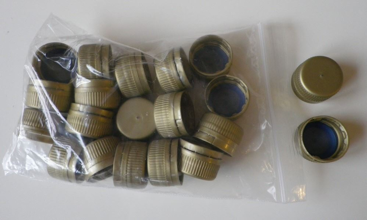 Screw Caps for Plastic PET Bottles 24 pack with Tamper Seal Colours vary