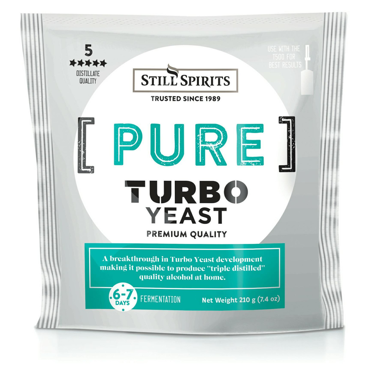 Still Spirits Pure Turbo Yeast 110g Triple Distilled Quality