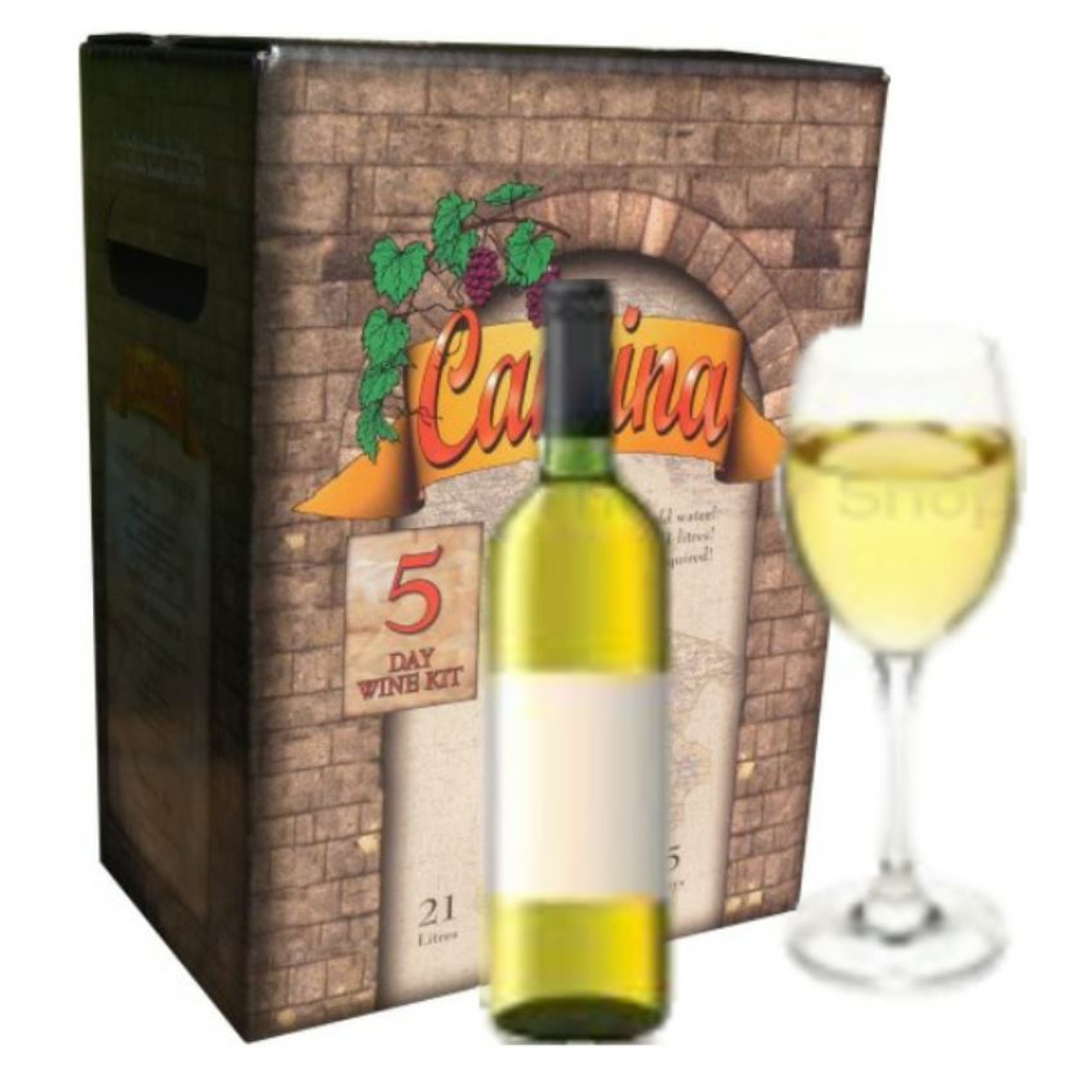 Cantina 5 Day White Wine Kit 21L Homebrew Quality Winemaking No Sugar Required