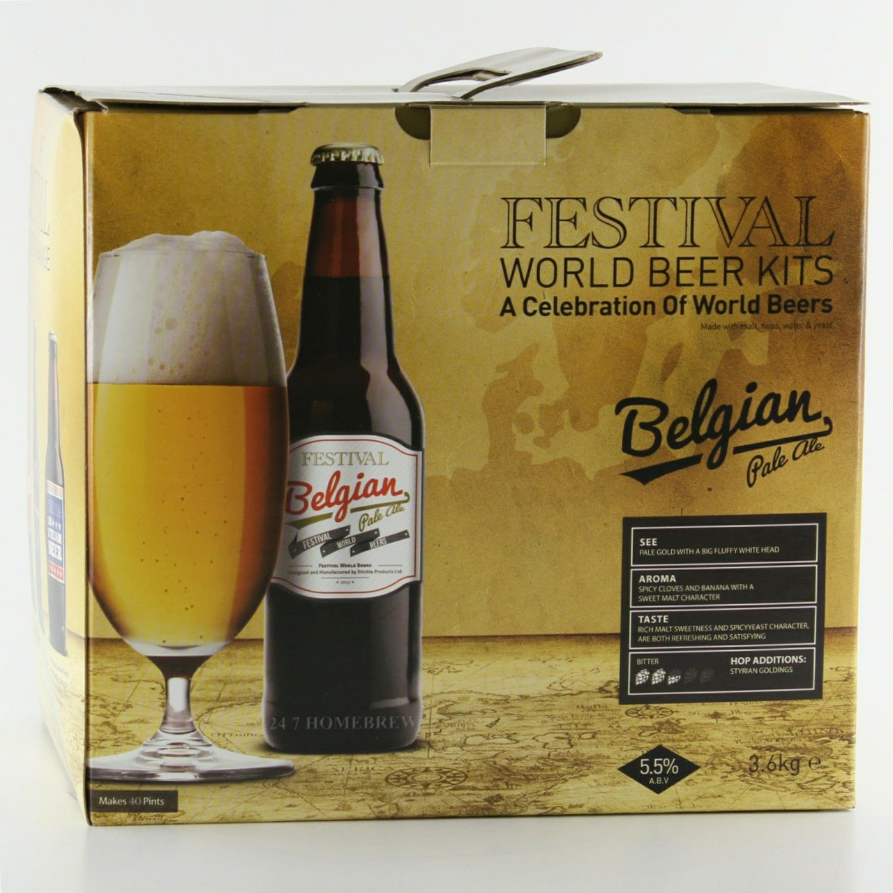 Festival World Beers Belgian Pale Ale 3.6kg Liquid Malt Extract