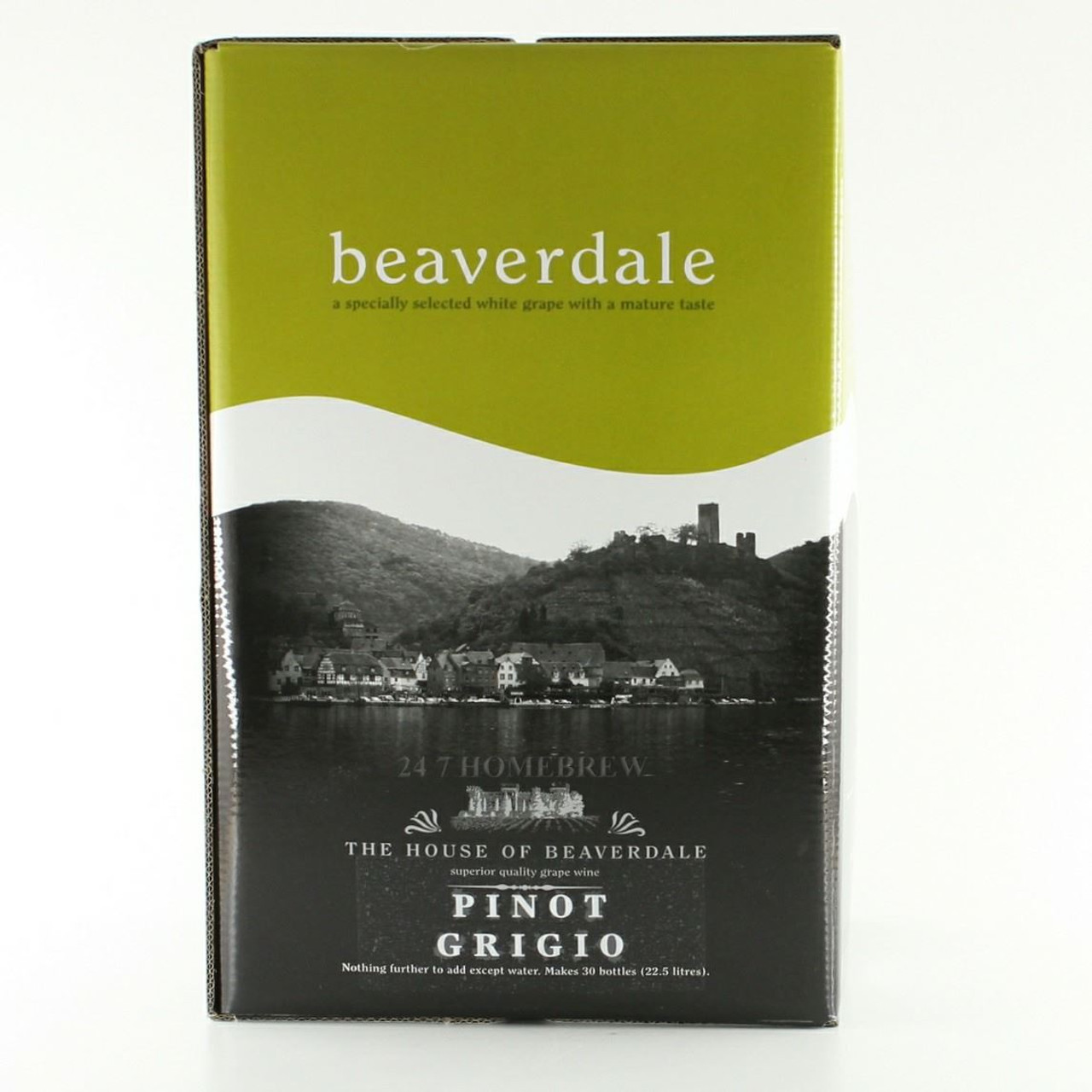 Beaverdale Pinot Grigio White Wine Kit - 7.5kg 30 bottle 23L - just add water