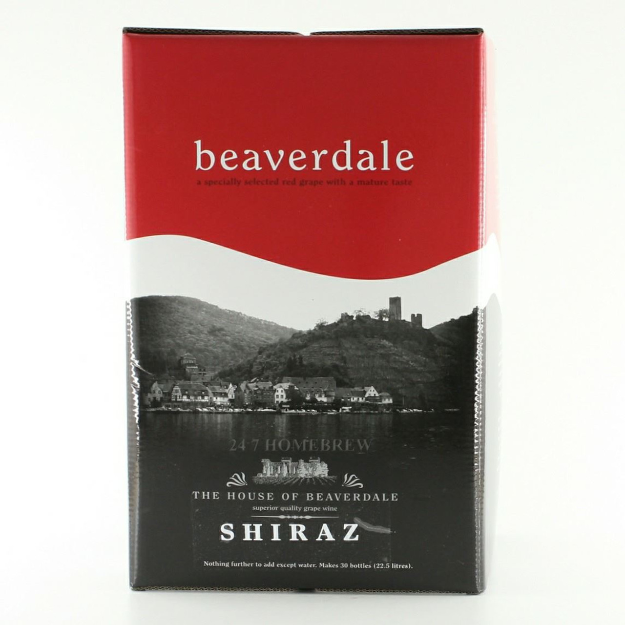 Beaverdale Shiraz Red Wine Kit - 7.5kg makes 30 bottle 23L - just add water
