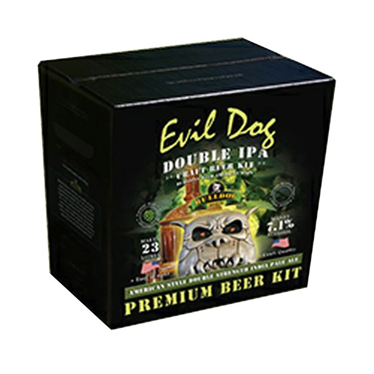 Bulldog Evil Dog American Double IPA Beer Kit 7.1% 3kgs 23L 40 pint Homebrew