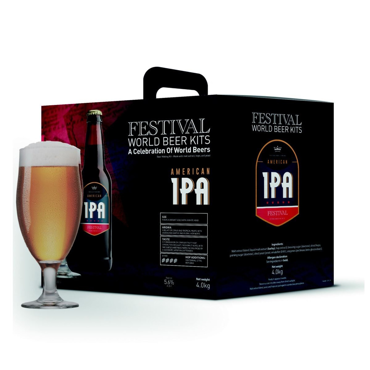 Festival American IPA 4.0kg 5.6% ABV Premium Liquid Malt Extract Kit