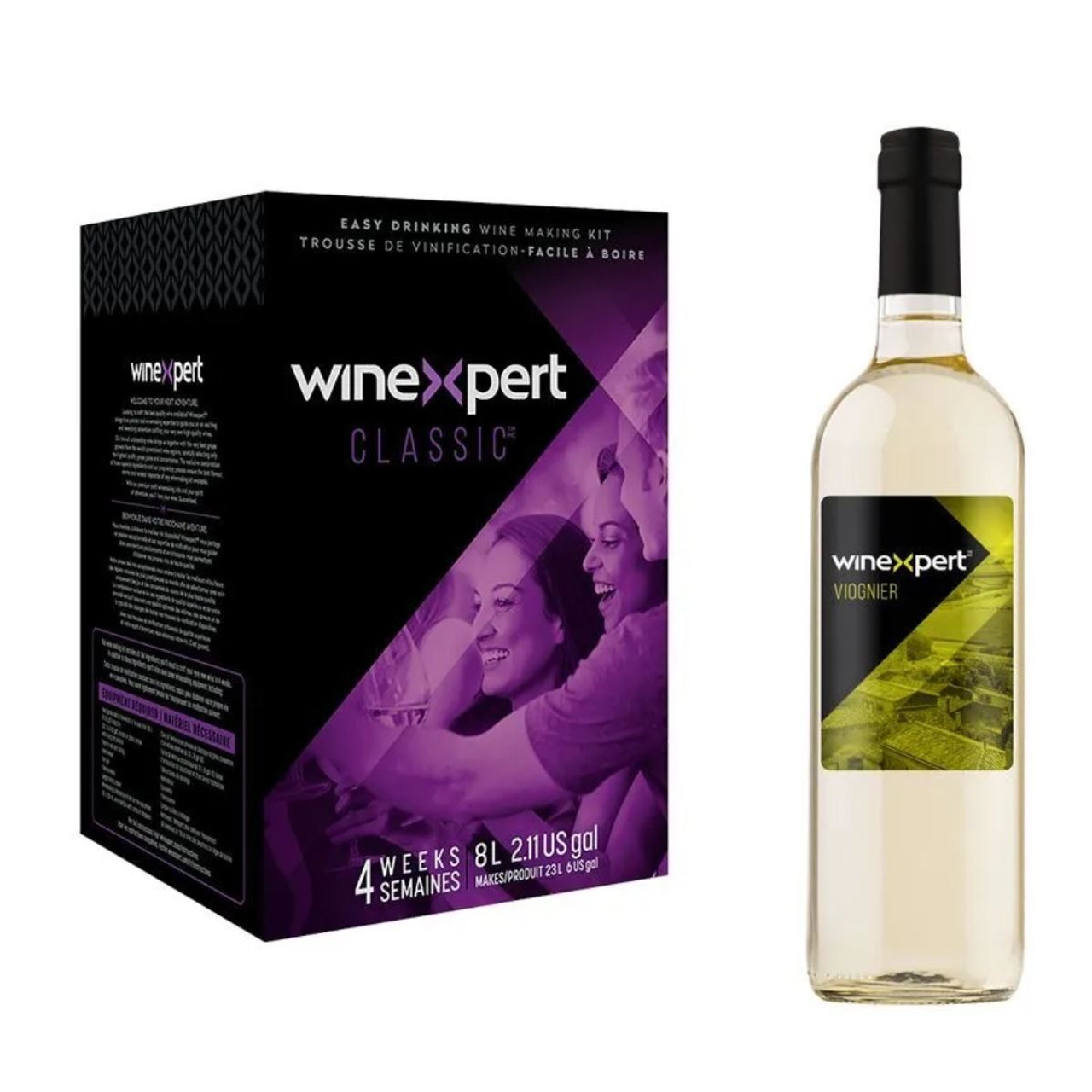 Winexpert Classic California Viognier Premium 8L White Wine Kit Makes 23L 4 wks