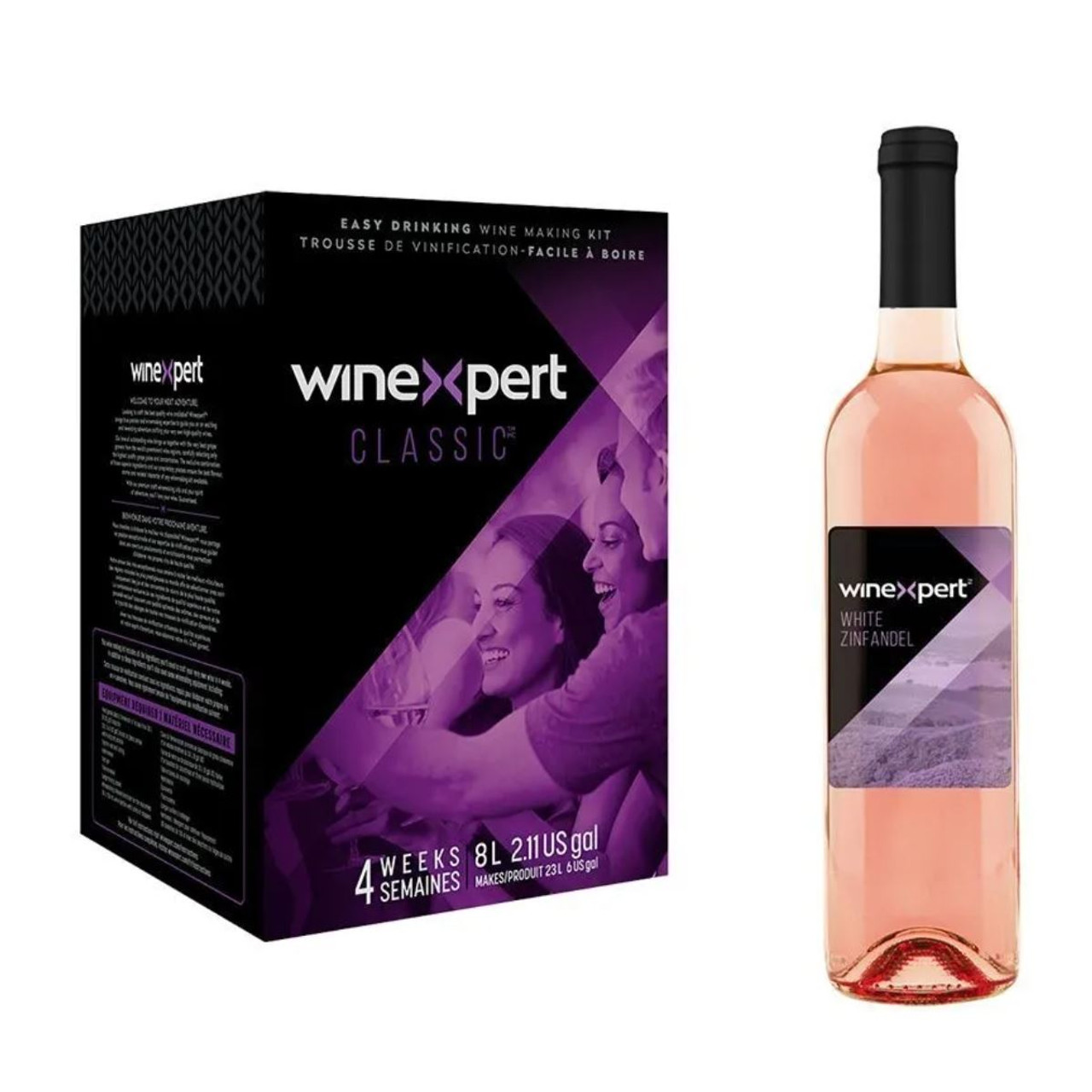 Winexpert Classic California White Zinfandel Premium Rose 8L Wine Kit Makes 23L