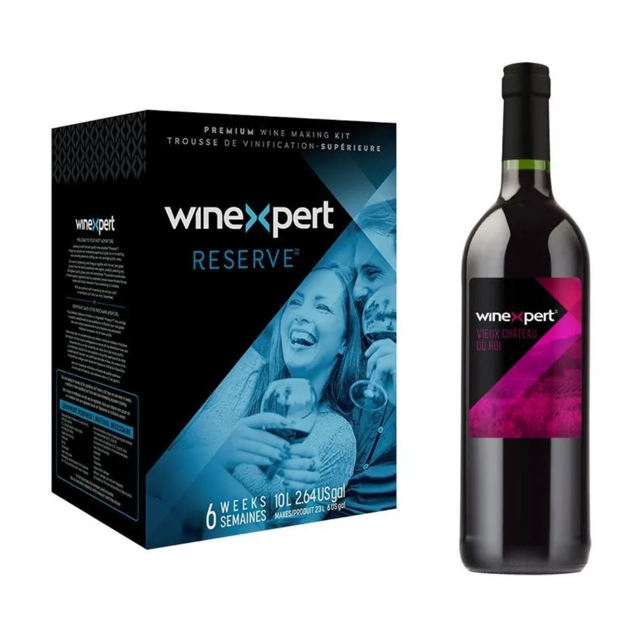 Winexpert Reserve French Vieux Chateau Du Roi Ultra Premium 14L Red Wine Kit 23L