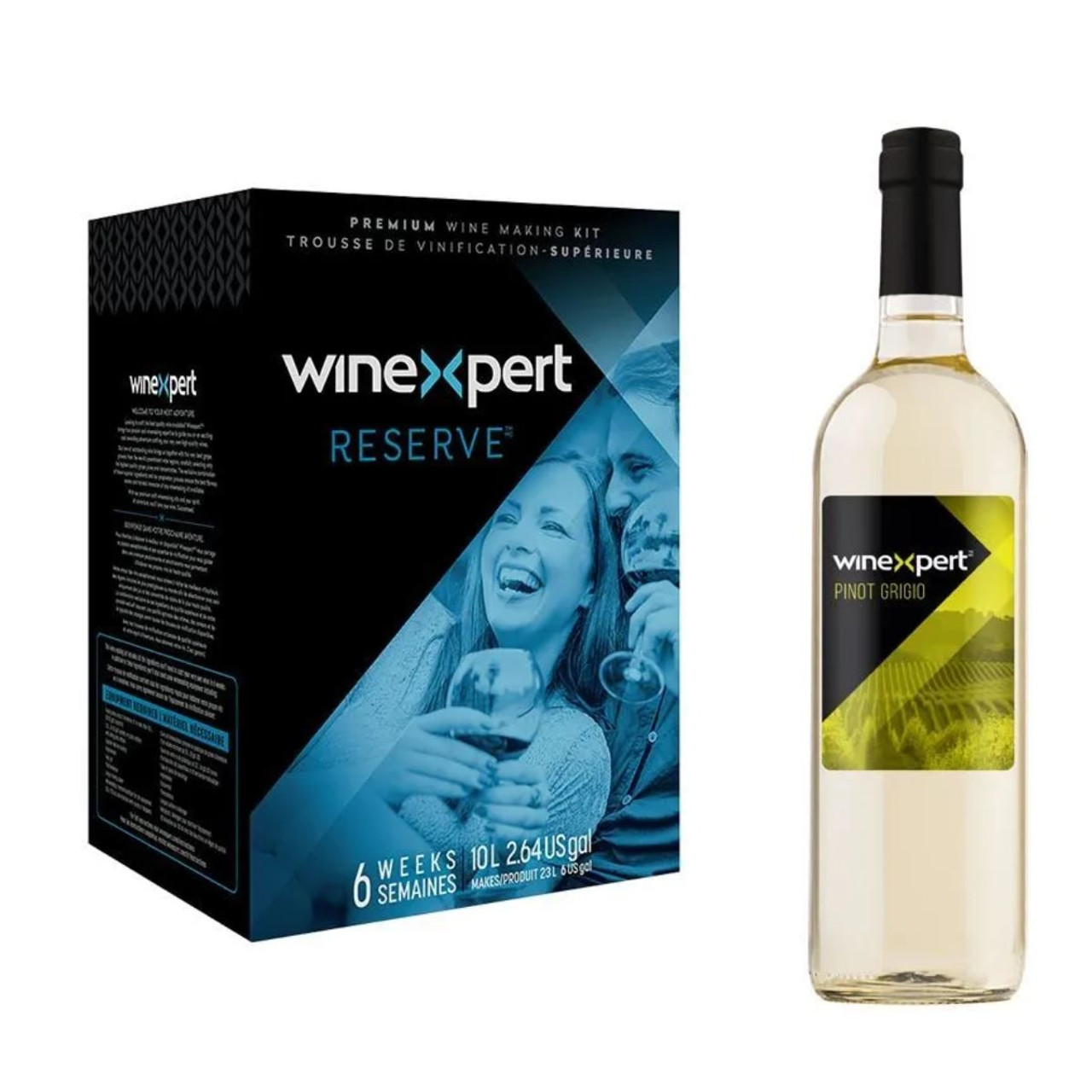 Winexpert Reserve Italian Pinot Grigio Premium 14L White Wine Kit Makes 23L 6wks