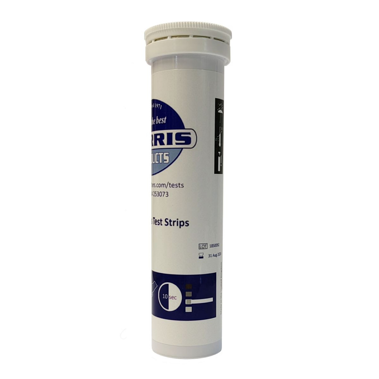 Harris Water Hardness Test Strips Range of 0-500 mg/l 25 strips Range 0 - 500