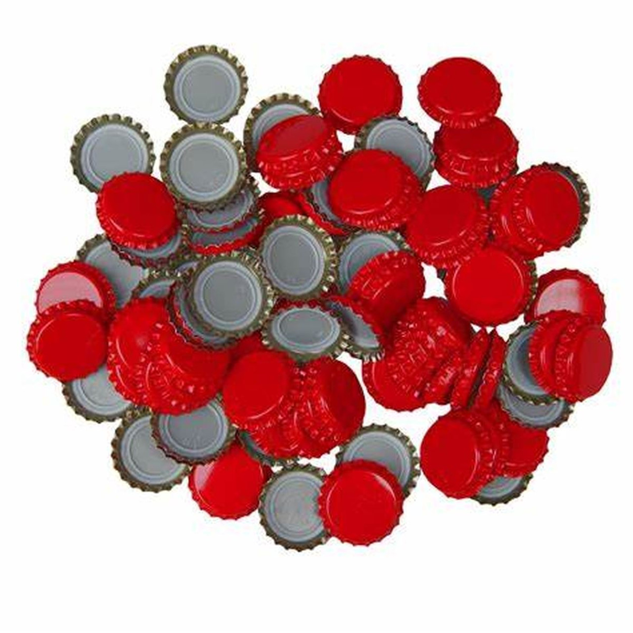 Crown Caps RED Bottle Tops 100pk Beer Ale Cider Gingerbeer