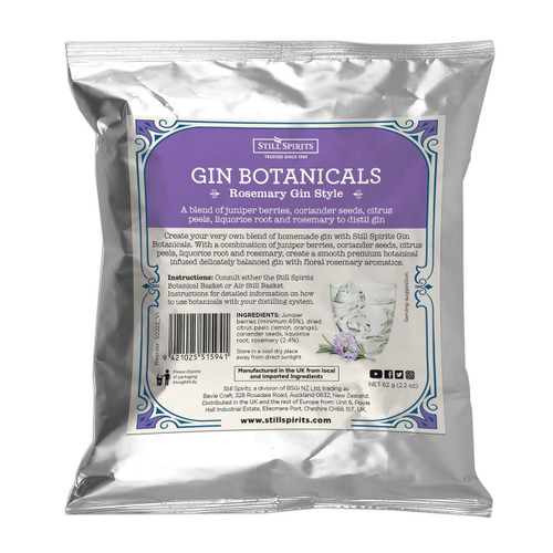 Still Spirits Gin Botanicals Rosemary Gin Making Ingredients 62g BBE 06//2023