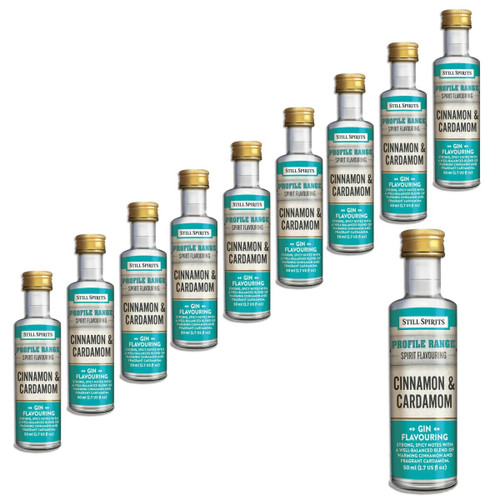 10x Still Spirits Cinnamon and Cardamom Gin Profile 50ml Flavouring Notes BBE 06/2023