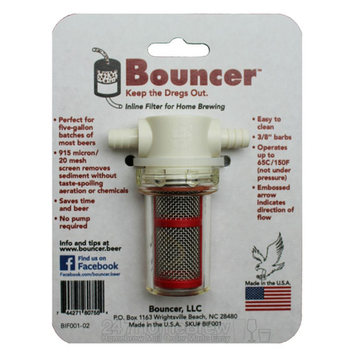 Bouncer Inline Beer Filter 3/8 barbs
