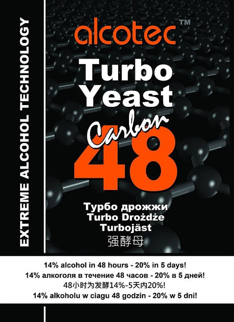 Alcotec Carbon 48 Turbo Yeast with Activated Carbon