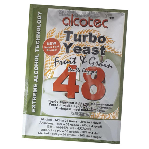 Alcotec 48 Fruit & Grain Turbo Yeast 20% ABV with Double Enzyme