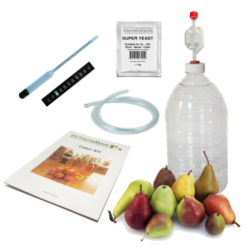 Pear Cider Perry Making Kit Full Starter PET Demijohn also Mead and Ginger Beer