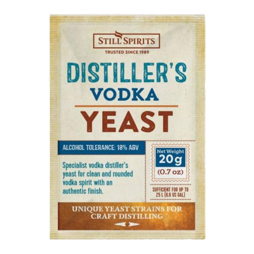 Still Spirits Distillers Vodka Yeast 20g for 25L 18% ABV