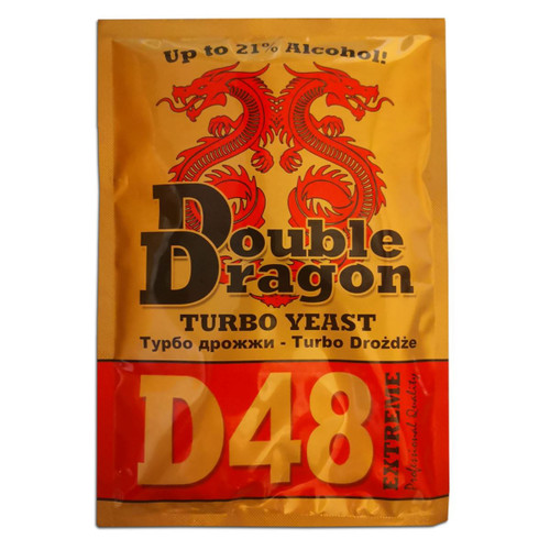 Double Dragon D48 Turbo Yeast 25L 14%-21% ABV Homebrew Vodka Wash Moonshine