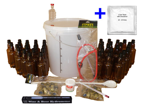 Cider Making Equipment - Full Starter Kit for 33L/7 Gal Homebrew Beer Lager Wine Cider Making Equipment - Full Starter Kit for 33L/7 Gal Homebrew Beer Lager Wine