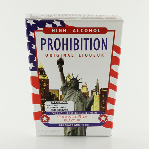 Prohibition Coconut Rum High Alcohol Liqueur Kit makes 4.5L 21% ABV