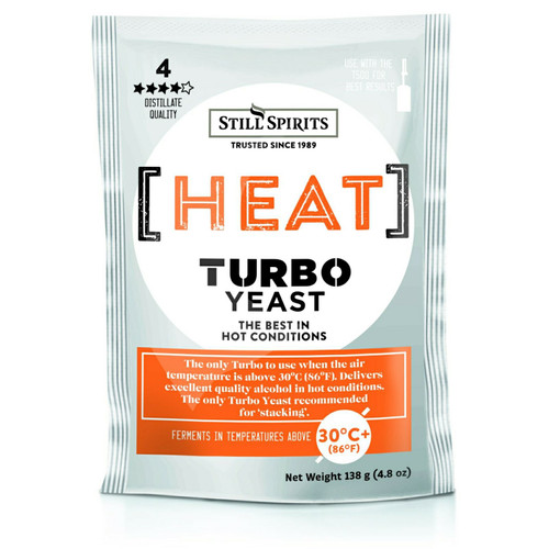 Still Spirits Heat Turbo Yeast 138g Temperature Tolerant