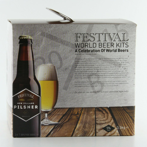 Festival World Beers New Zealand Pilsner 3.5kg Liquid Malt Extract