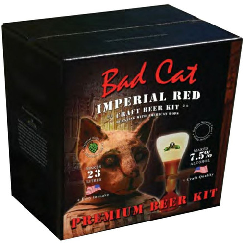 Bulldog Bad Cat Imperial Red Beer Kit 3kgs 7.5% makes 23L 40 pint Homebrew