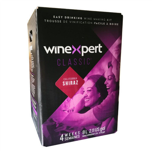WineXpert Classic California Shiraz 8L Quality Red Kit 23L 30 Bottle