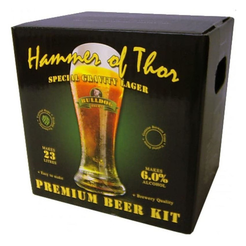 Bulldog Hammer of Thor Special Gravity Lager Beer Kit 6.0% 3kgs 23L 40 pints