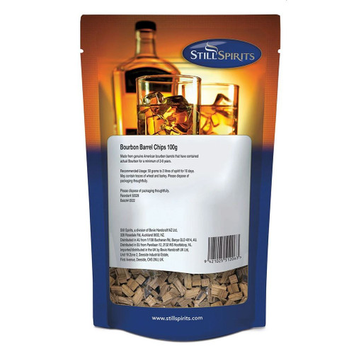 Still Spirits Genuine Bourbon Barrel Chips 100g