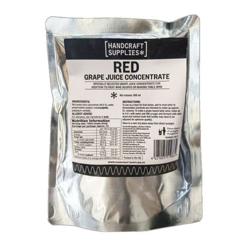 Red Grape Juice Concentrate 500ml Handcraft Supplies for wine making