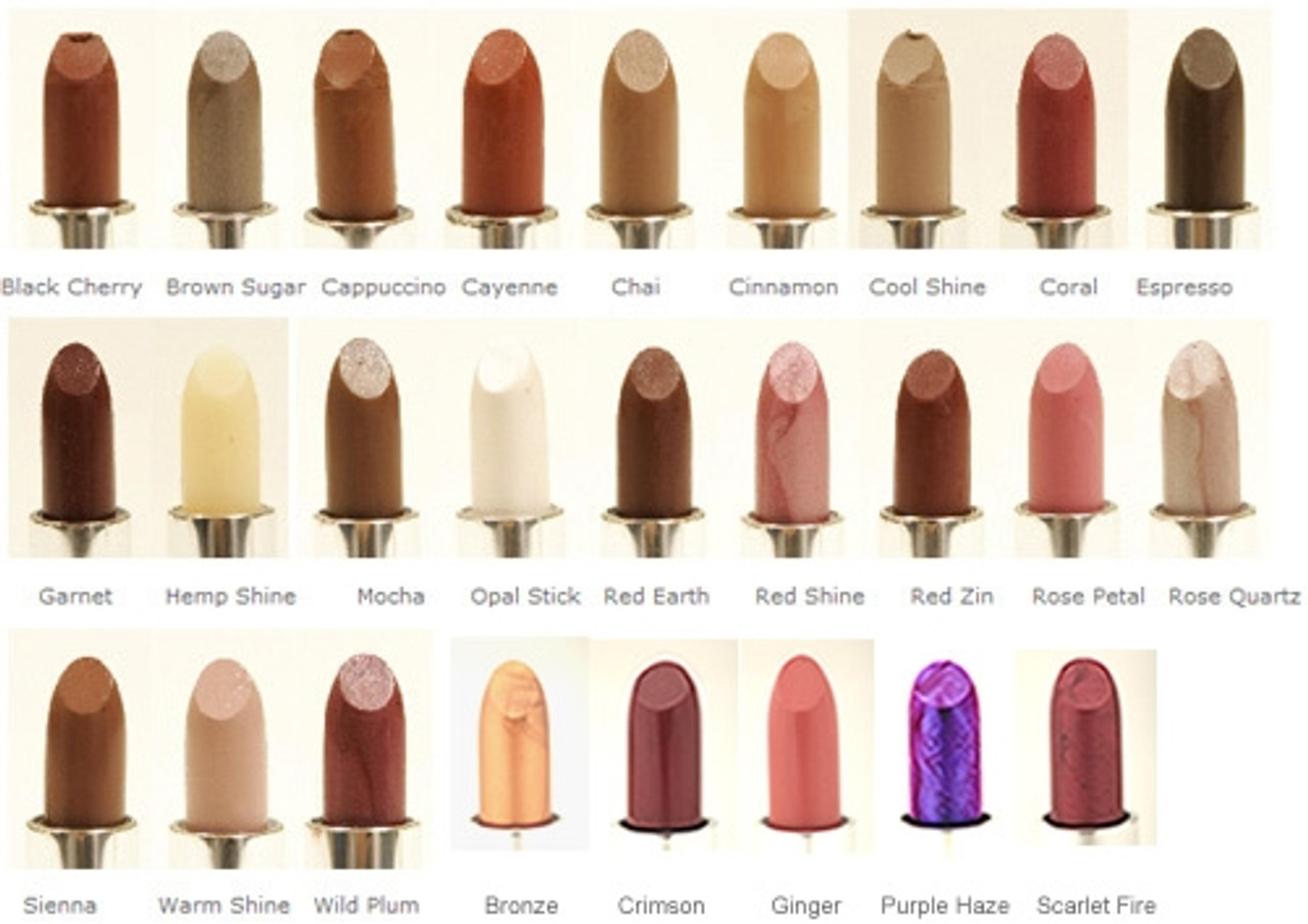 Savvy Minerals Lipstick Color Chart