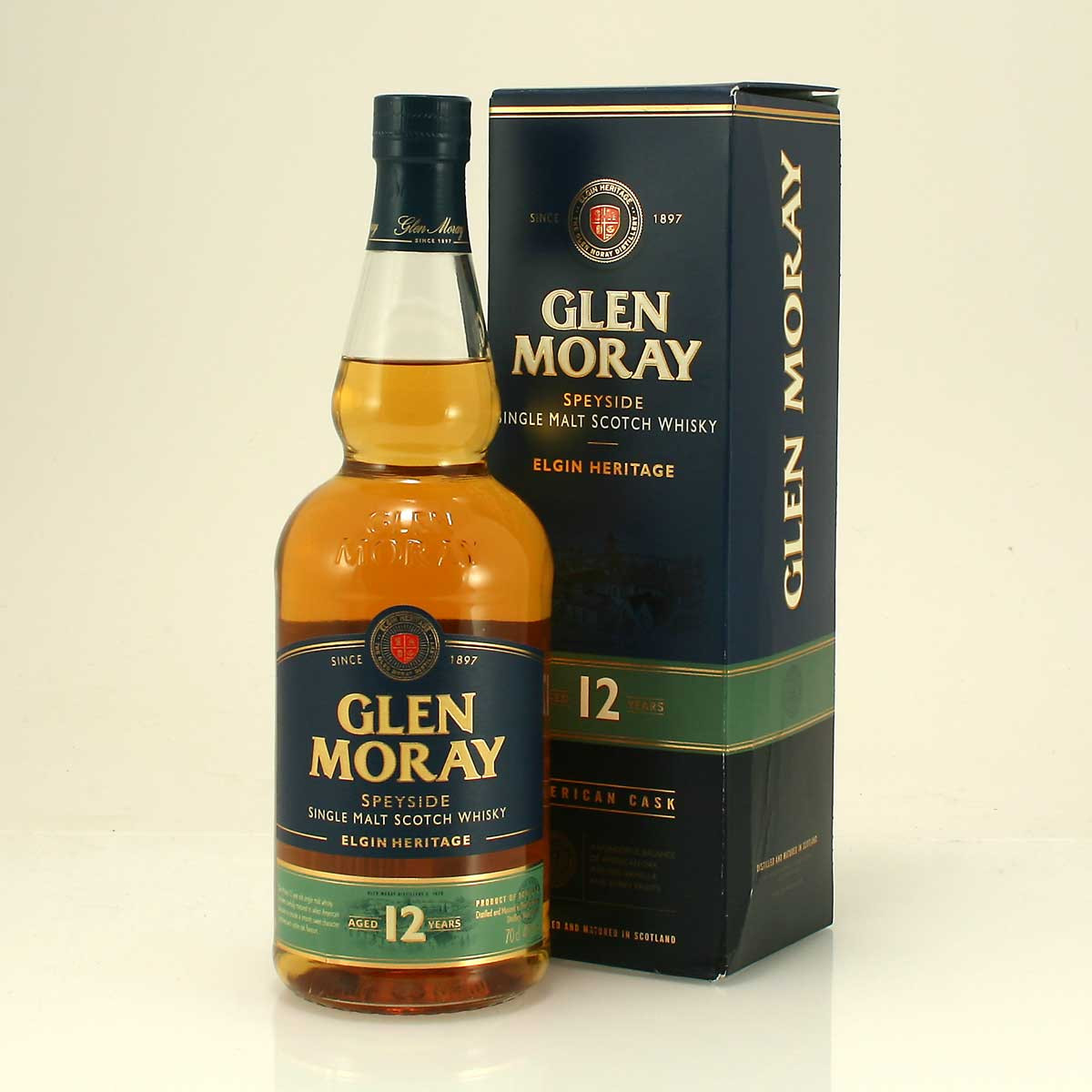 Glen Moray 12 year old Elgin Heritage Speyside Single Malt Scotch