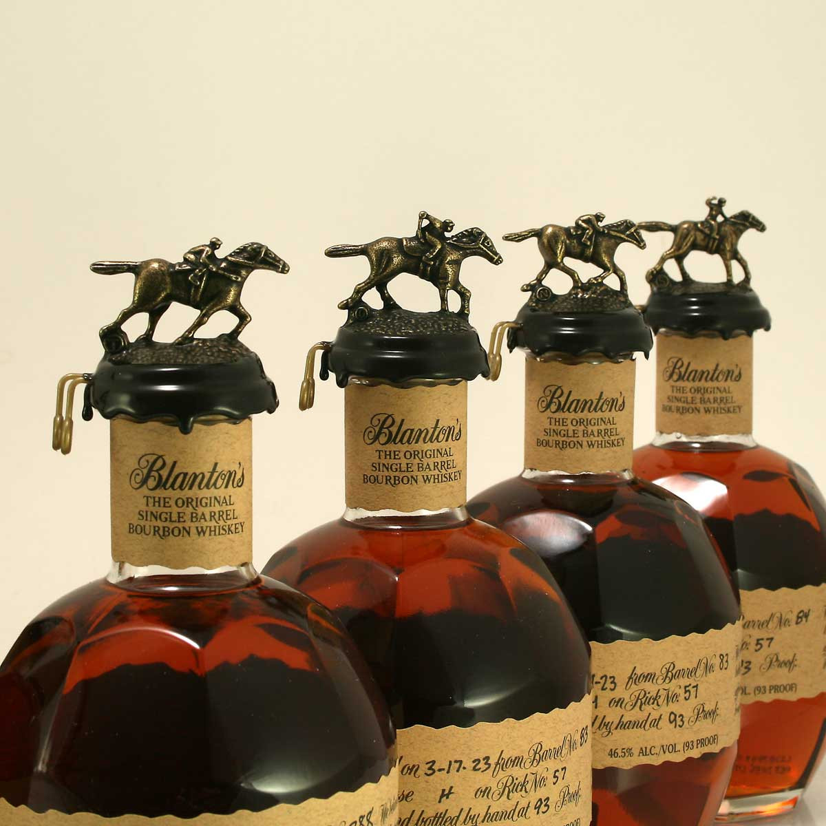 Blantons Set of 8 Single Barrel Bourbon Original Whiskey 46.5% 70cl
