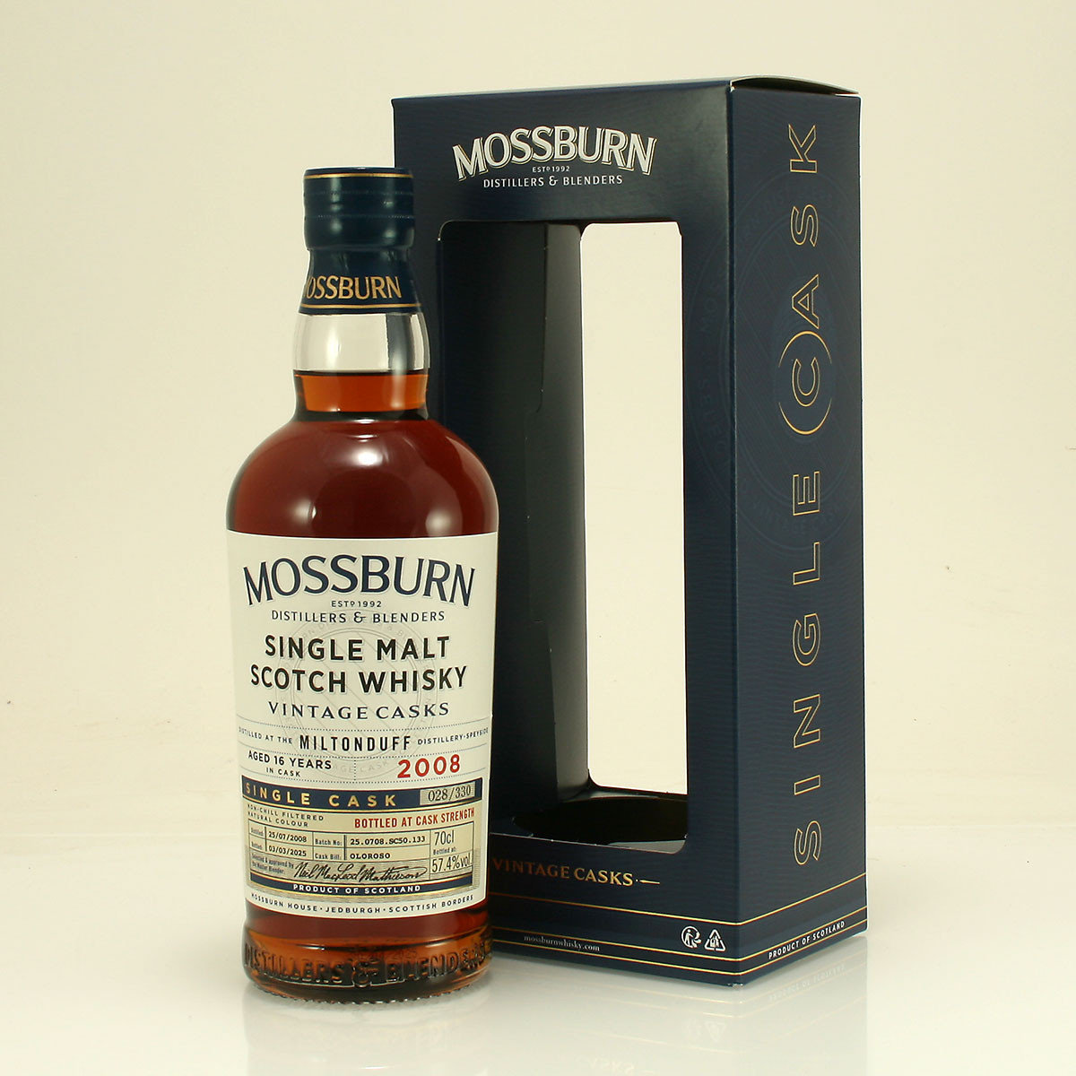 Miltonduff Distillery 2008 Oloroso Cask Finish 16 year old