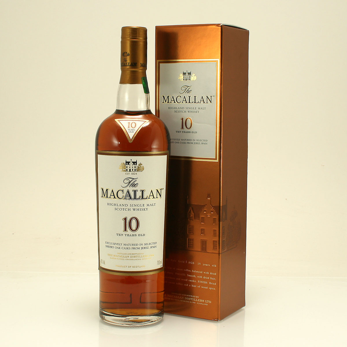 The Macallan 10 year old Highland Single Malt Scotch Whisky 40% 70cl